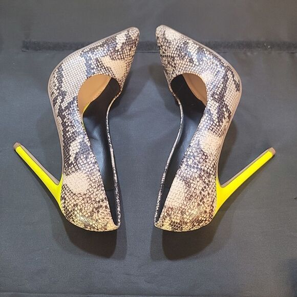 BRAND NEW SHOEDAZZLE ANIMAL PRINT POINTED TOE SLIP-ON HIGH HEEL PUMP - Picture 10 of 14